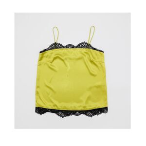 Romantic Lace Trim Camisole Satin Spaghetti Strap Tank Top Size‎ Medium